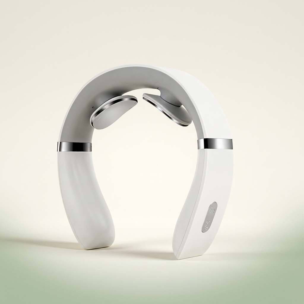 Masseur cervical Relaxialis blanc — vue studio
