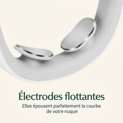 Électrodes flottantes qui épousent la courbe de la nuque
