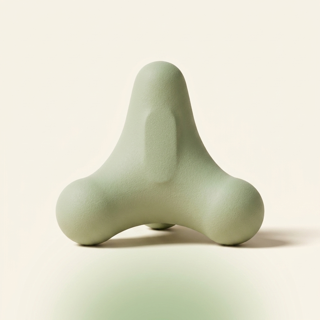Boule de massage Relaxialis — outil de pression ciblée en silicone vert sauge