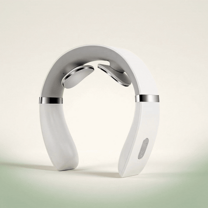 Rotation 360 degrés du masseur cervical Relaxialis blanc